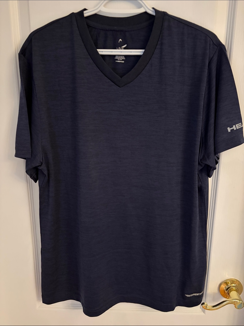 HEAD Men’s V-Neck Performance T-Shirt in Navy